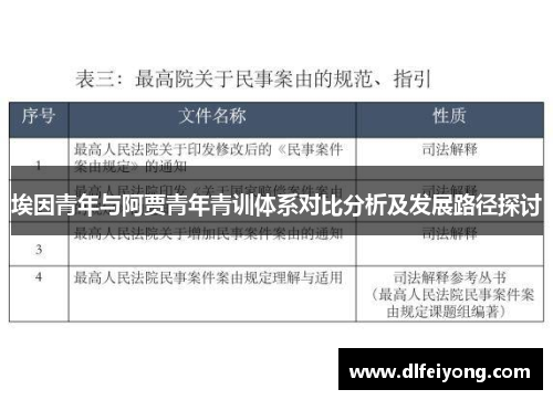 埃因青年与阿贾青年青训体系对比分析及发展路径探讨